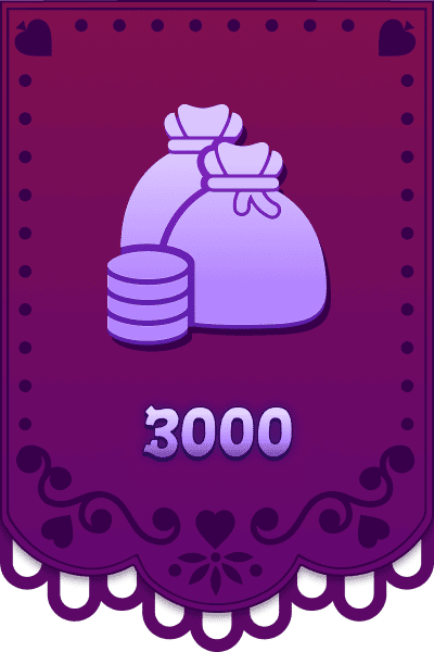 Accumulez 3000 pièces