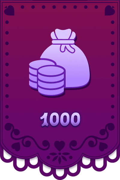Accumulez 1000 pièces